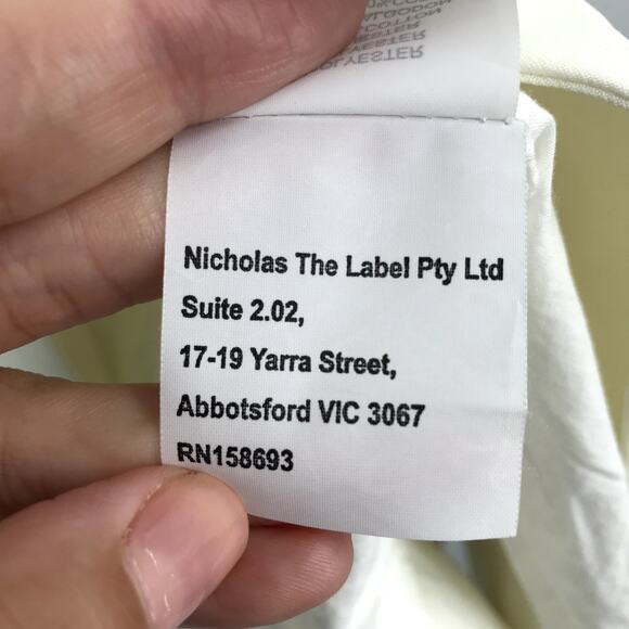 Nicholas Jennifer Vest 0 Sleeveless Button Front Belted Waist Pocket Collar - Picture 7 of 11